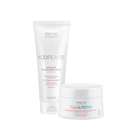 kit Acidificante + M&aacute;scara Nutritiva Efeito Teia